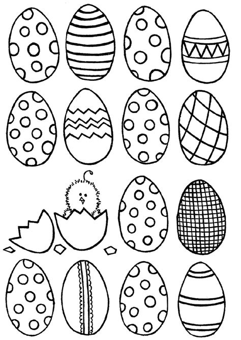 Printable Easter Egg Designs On Paper